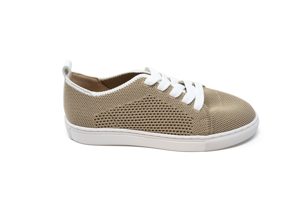 Boutaccelli Baloo Taupe Knit Sneaker