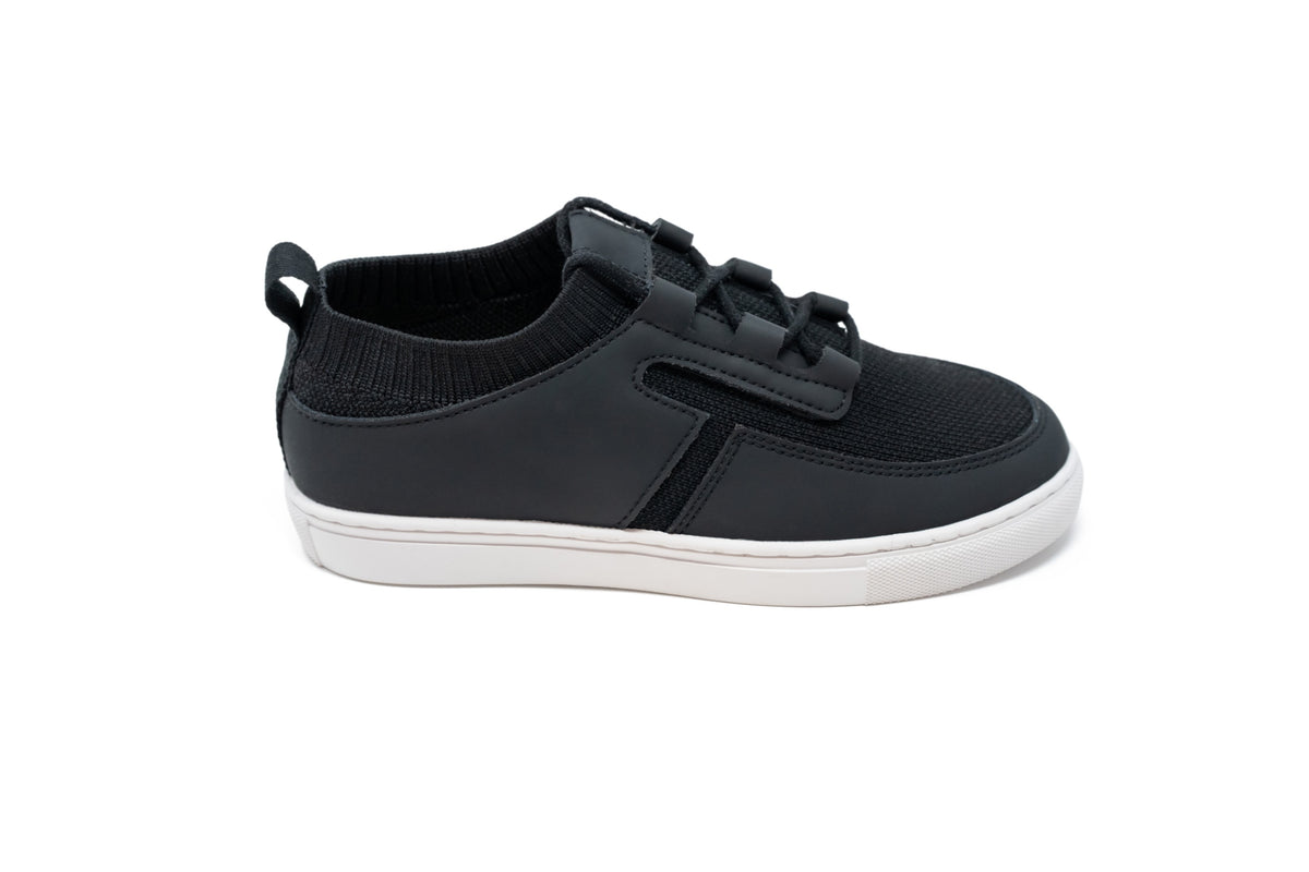Boutaccelli Rubble Two Tone Gum Leather Black Sneaker