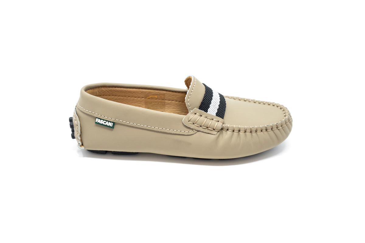 Fascani Beige Ribbon Loafer