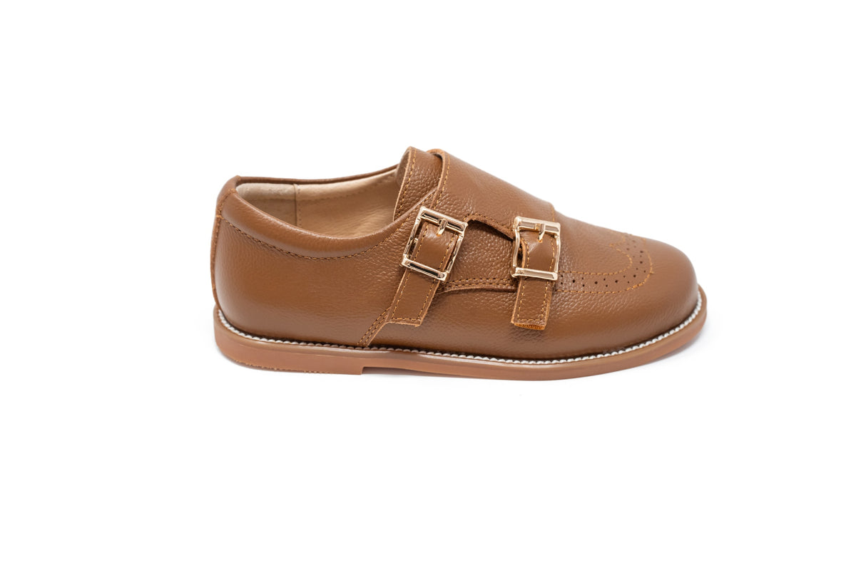 Camel Litchi Leather Loafer