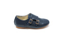 Boutaccelli Navy Double Buckle Perrot Dress Shoe