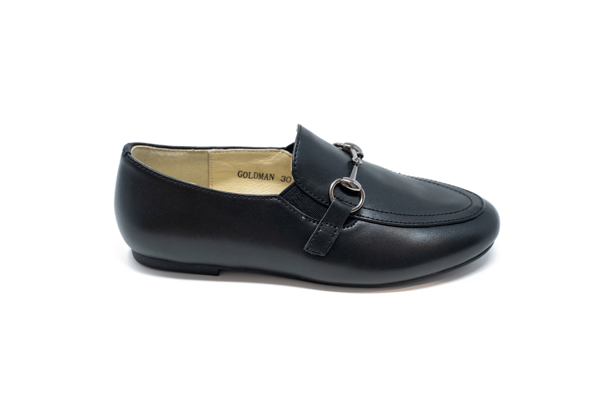 Boutaccelli Black Goldman Buckle Loafer