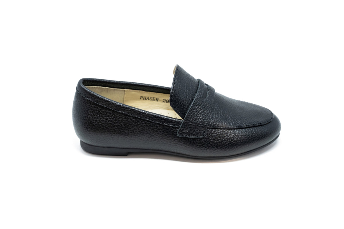 Boutaccelli Black Pebbled  Phaser Loafer