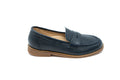 Blublonc Navy Pebbled Classic Keeper Penny Loafer