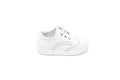 Falcatto White Wingtip Lace Baby Shoe