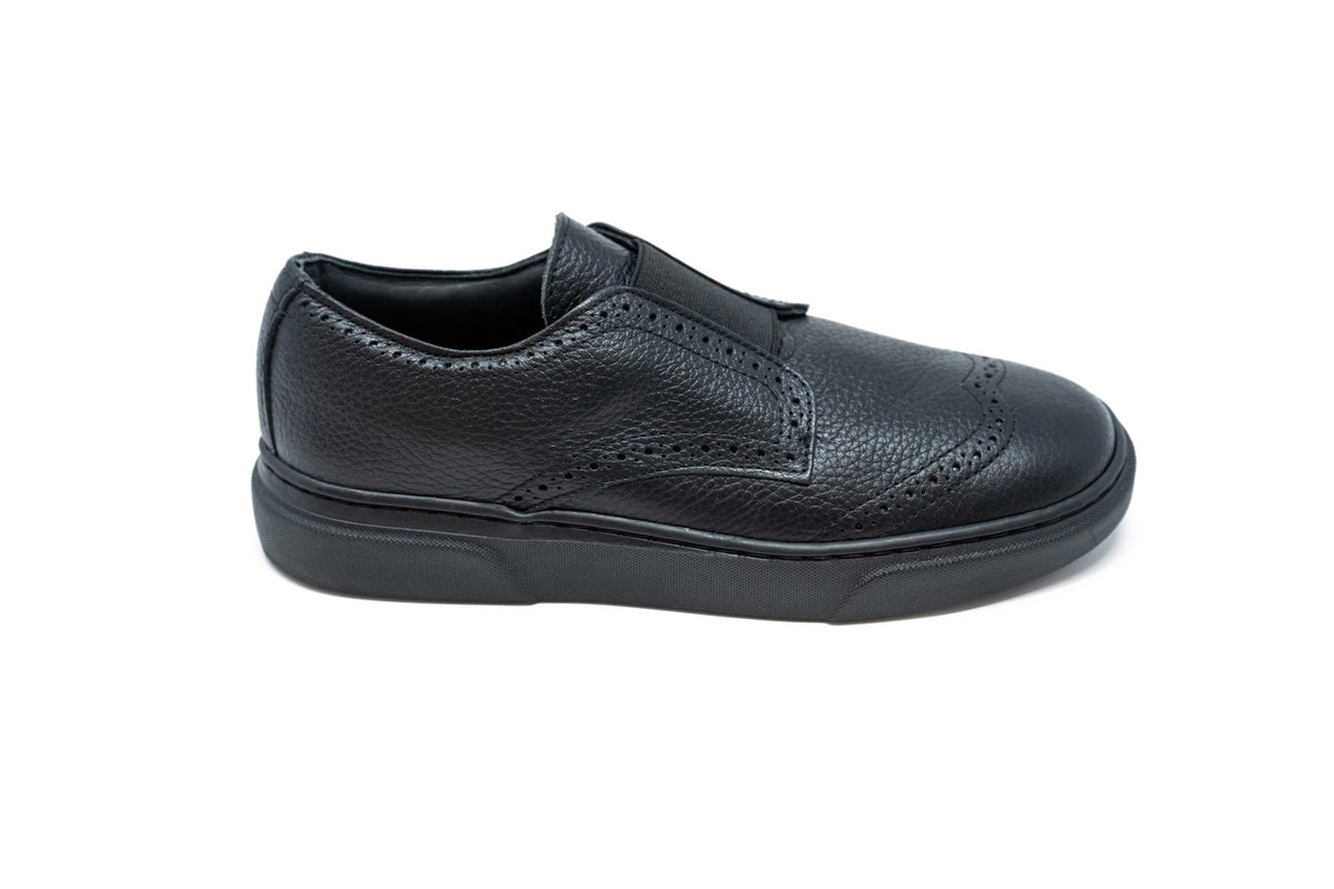 Blublonc Black Middle Elastic Sneaker