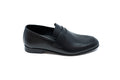 Andanines Black Pebbled Penny Dress Shoe