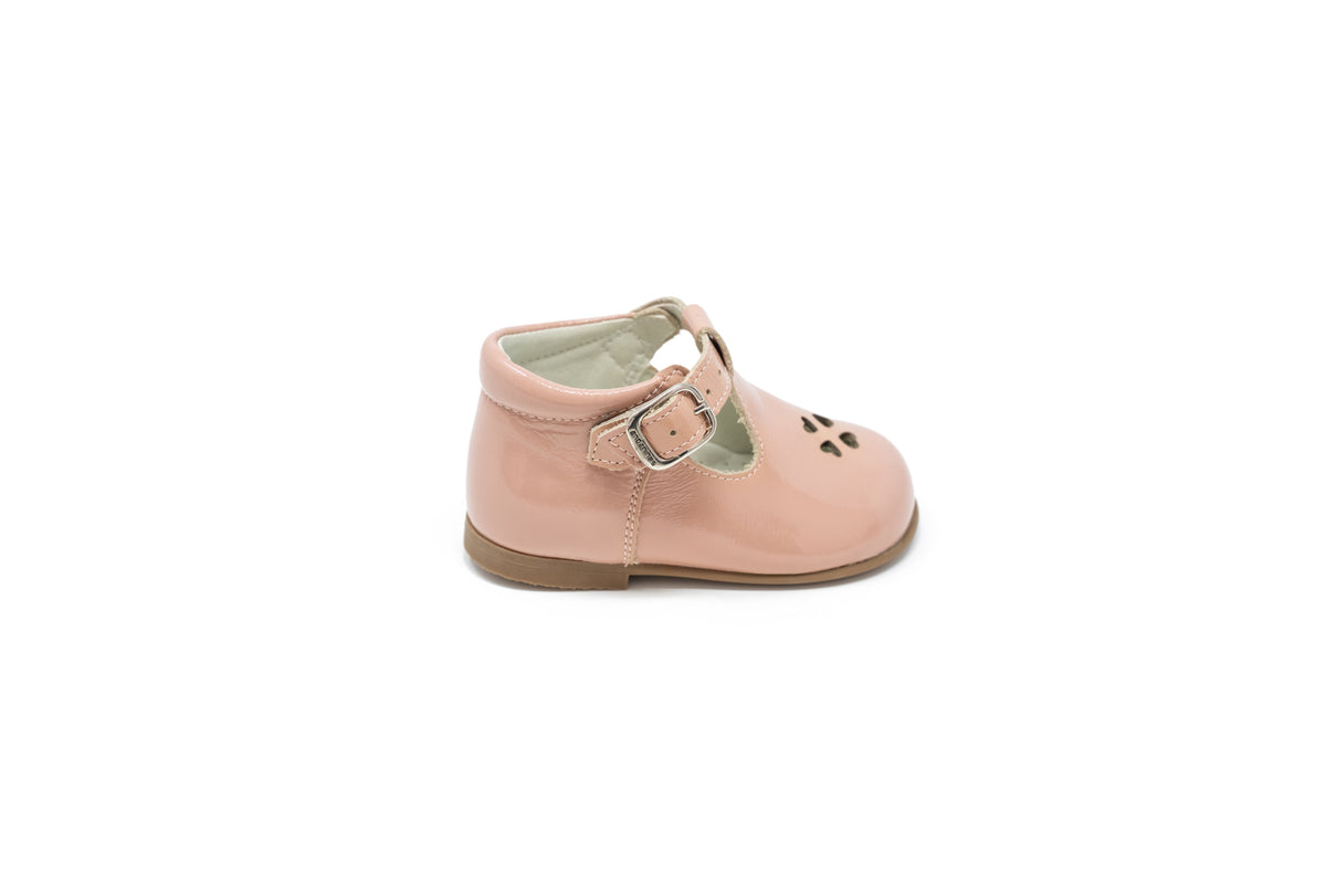 Andanines Pink Patent Baby Shoe