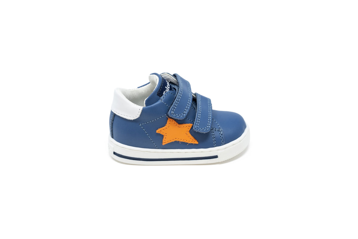 Falcatto Blue And Orange Star Baby Sneaker