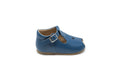 Blublonc Navy Open Toe T-Strap With Star Baby Shoe