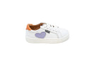 Atlanta White With Lilac Heart Lace Sneaker