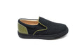 Boutaccelli Kessel Black Gum Leather Slip-on Sneaker