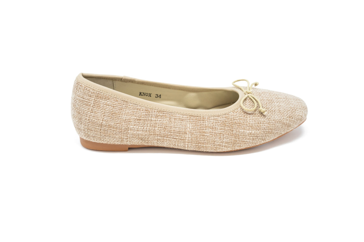 Boutaccelli Knox Natural Burlap Ballet Flat