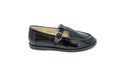 Boutaccelli Elora Black Patent T-strap Mocassin