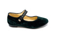 Andanines Green Suede Zebra Mary Jane