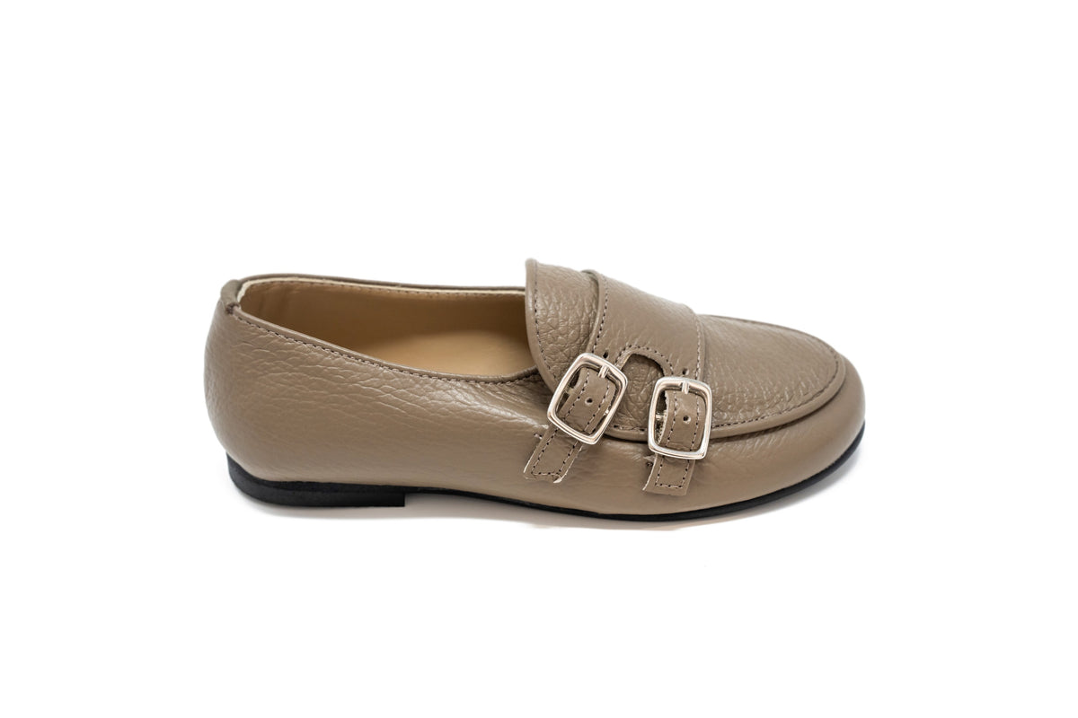 Jolee Taupe Double Buckle Dress Shoe