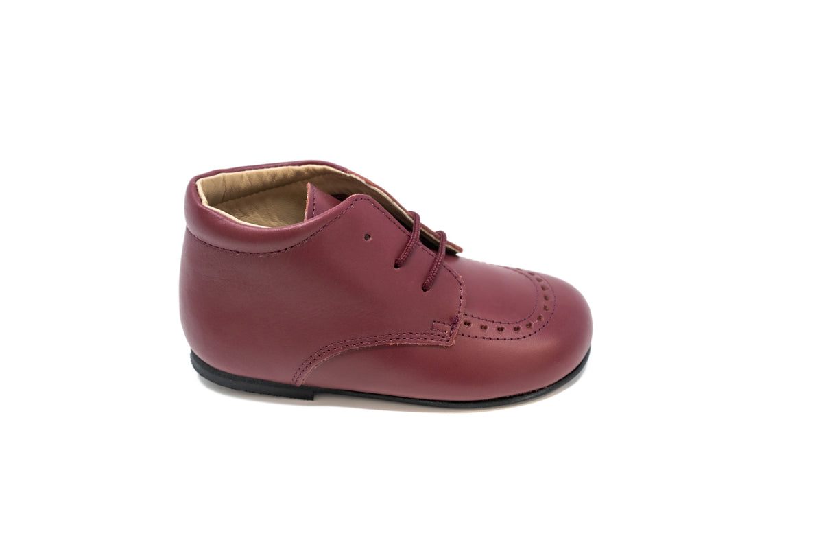 Jolee Burgundy Hearts Baby Shoe