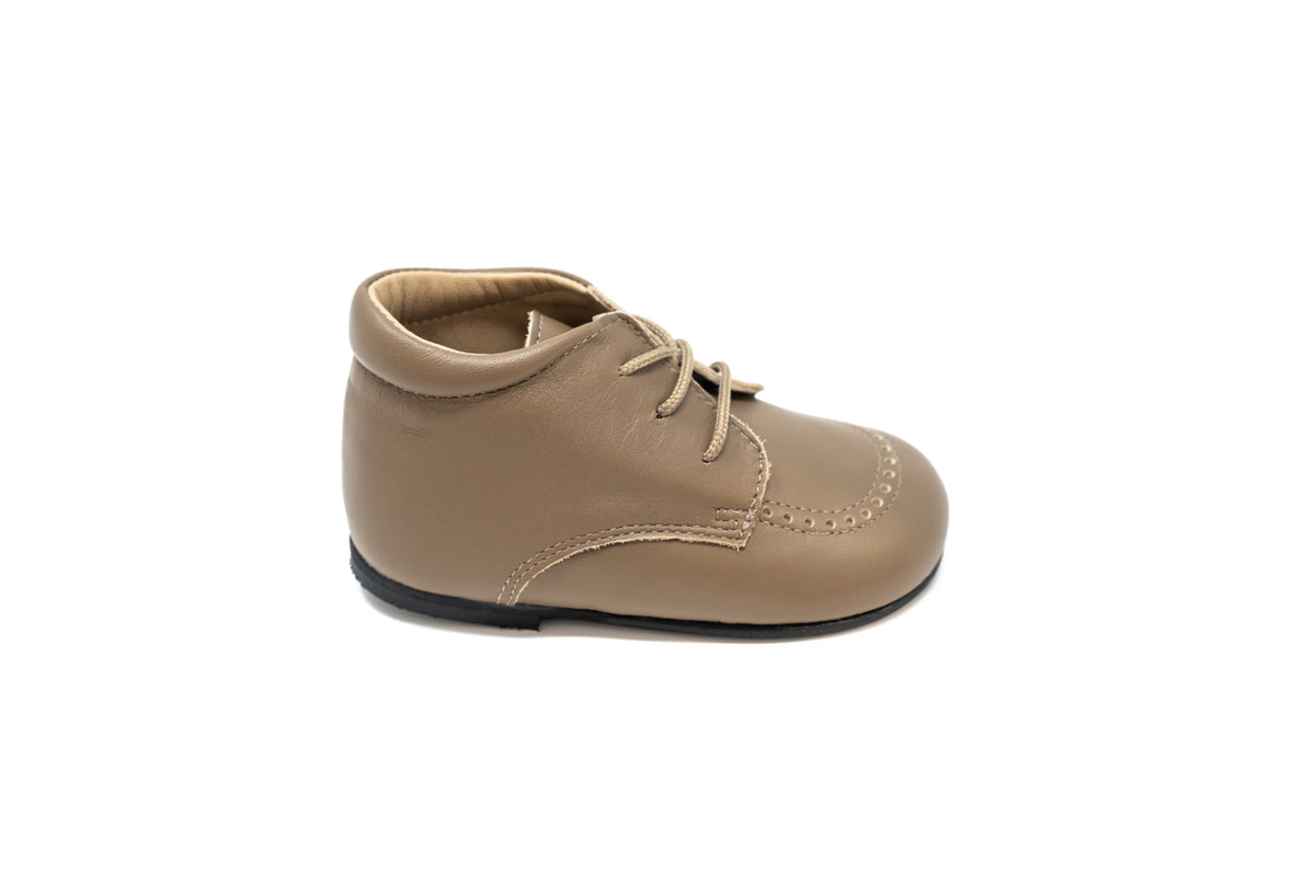 Jolee Taupe Dots Baby Shoe