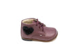 Emel Plum Pink With Black Heart Baby Bootie