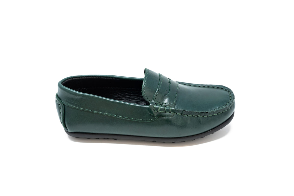 Blublonc Green Classic Keeper Penny Loafer