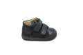 Falcatto Black Suede Ribbed Baby Shoe