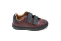 Porte Burgundy And Black Strap Sneaker