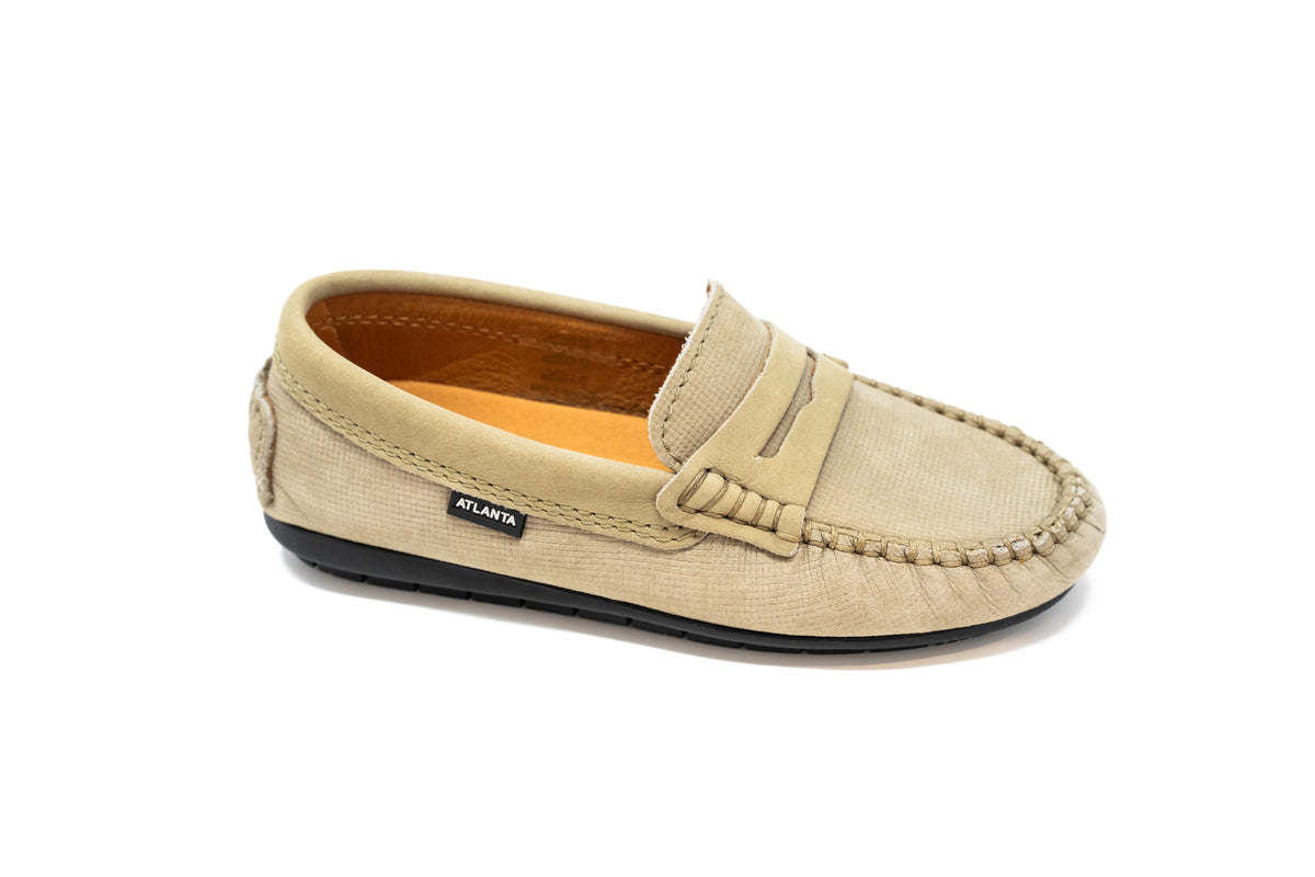 Atlanta Olive Green Suede Penny Loafer