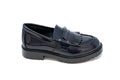 Blublonc Navy Heidi Fringe Loafer