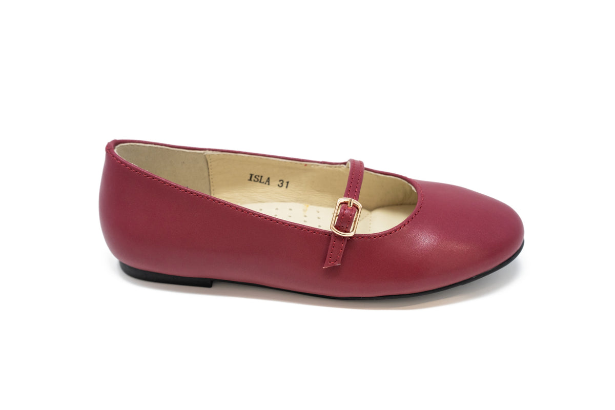 Boutaccelli Isla Berry Front Strap Ballet Flat