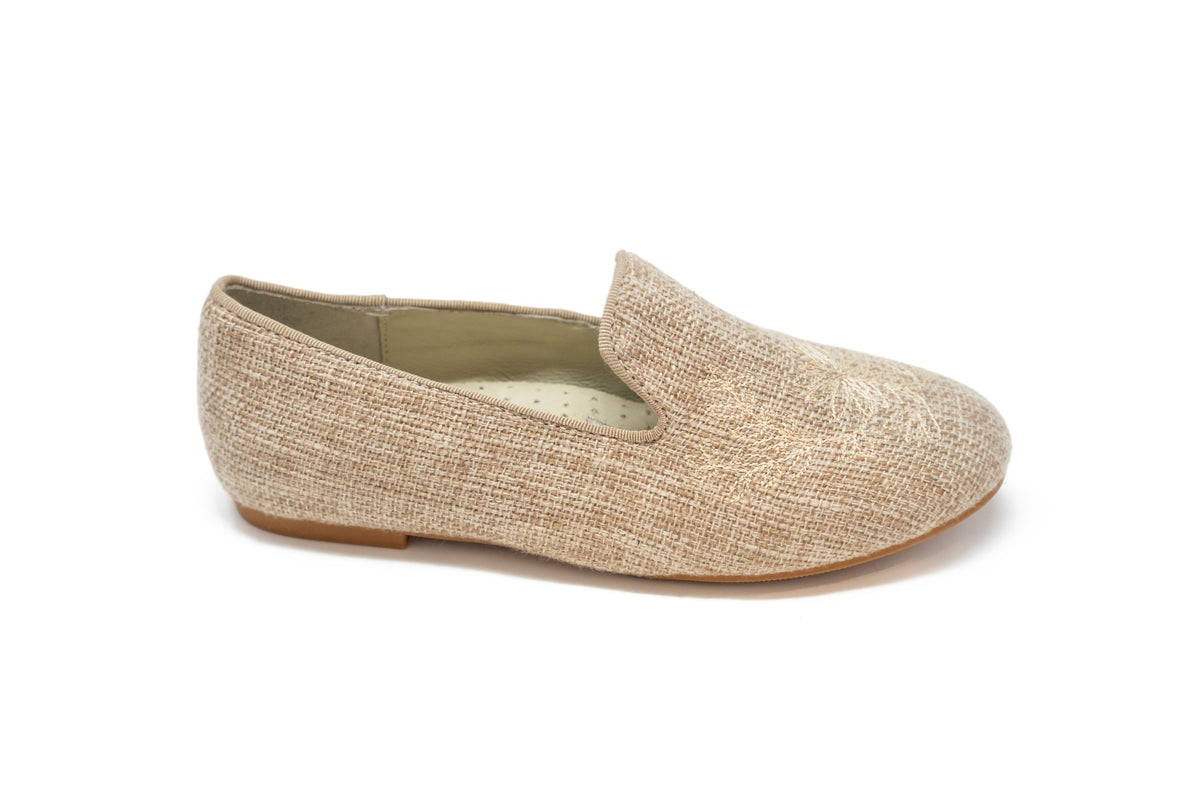 Boutaccelli Fine Natural Burlap Loafer
