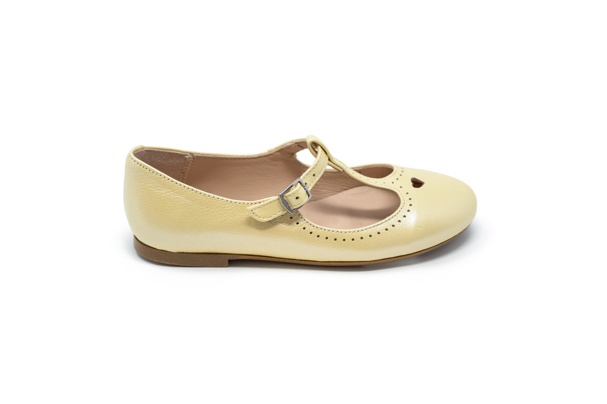 Papanatas Limon Heart T-Strap Mary Jane