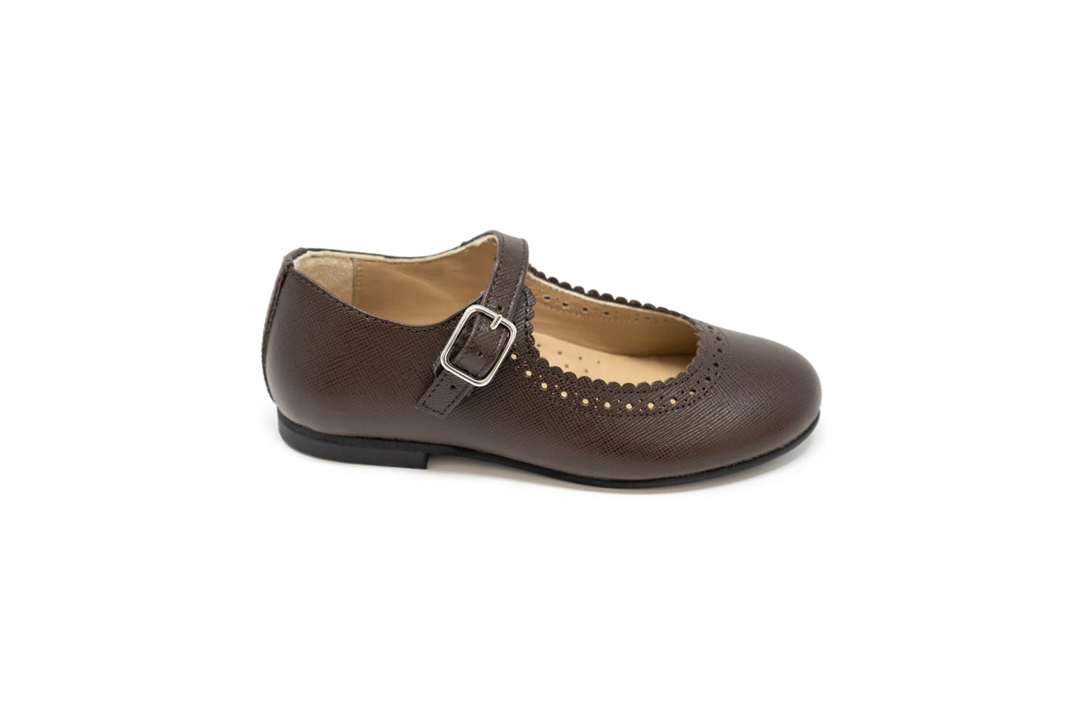 Jolee Brown Scalloped Dots Mary Jane