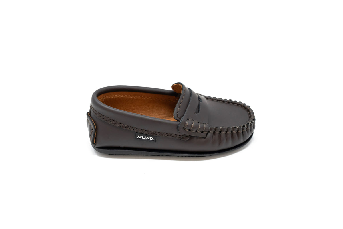 Atlanta Dark Brown Gum Penny Loafer