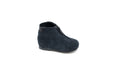Blublonc Black Ribbed Zipper Bootie