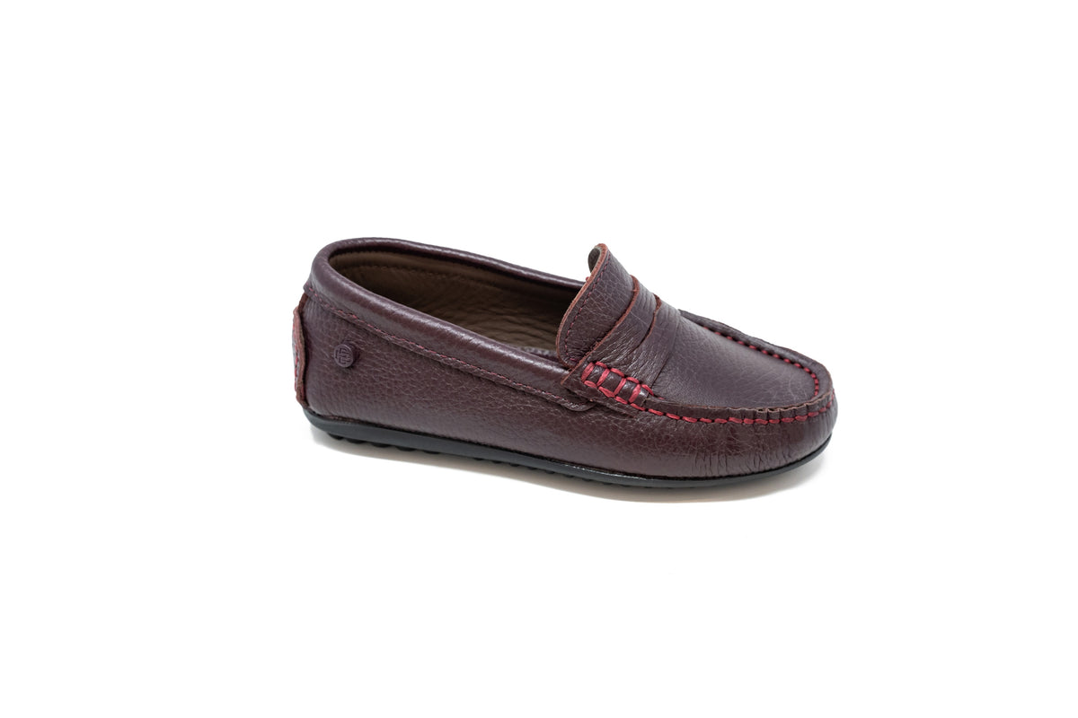 Blublonc Burgundy Jack Penny Loafer