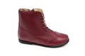 Jolee Maroon Wingtip Bootie