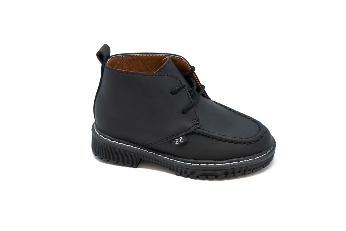 Ralph Miguel Reggie Gum Leather Black Lace Boot