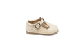 Blublonc Cream Scalloped  Baby T-Strap
