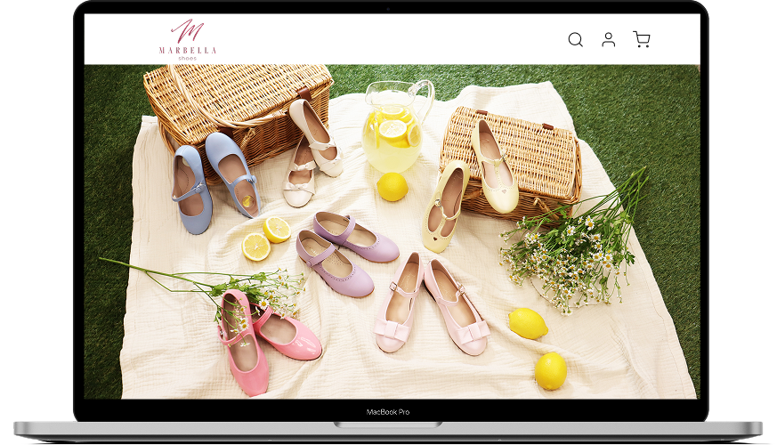 Marbella Shoes website preview